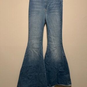 Free People Light Blue Flare Jeans